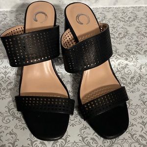 C chunky heels shoes ,size 9